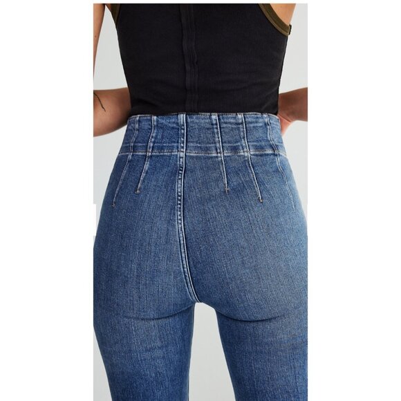 Free People We the Free Jayde Flare Women’s 27 Jeans Blue High Rise Flare - Picture 5 of 15